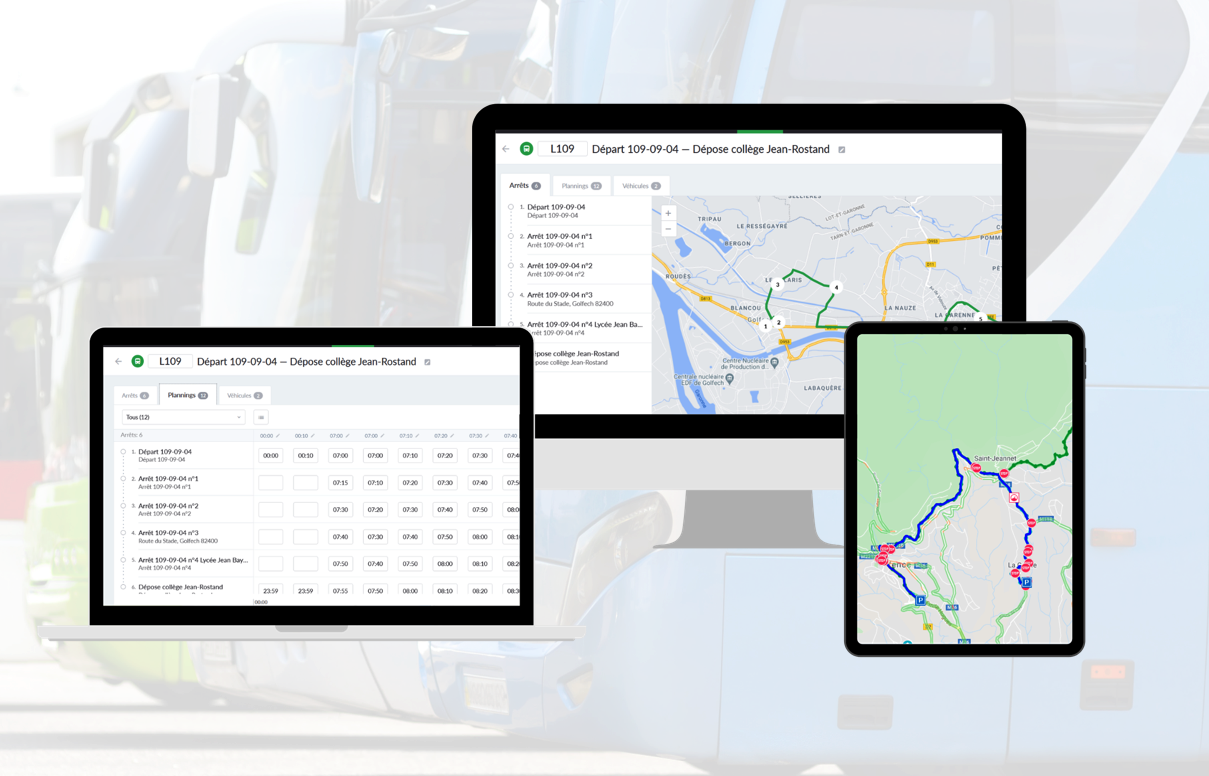 géolocalisation autocars et bus